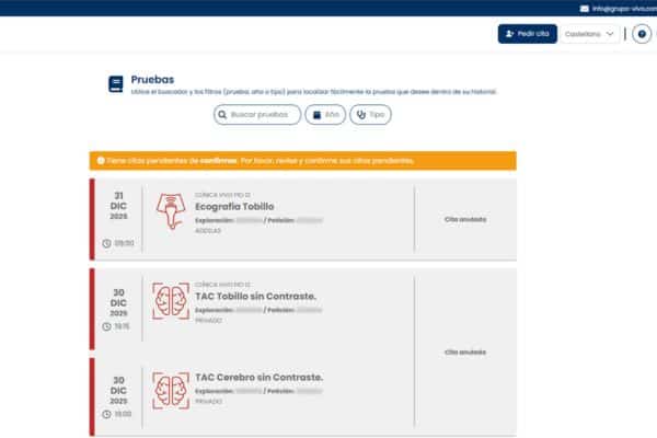 Preparación para el portal del paciente, en VIVO.